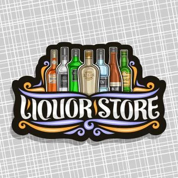 Vector logo for Liquor Store Stock Illustration