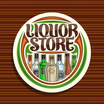 Vector logo for Liquor Store Stock Illustration