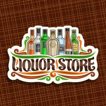 Vector logo for Liquor Store Stock Illustration
