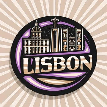 Vector logo for Lisbon Stock-Illustration