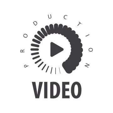 Vector logo loading to view the video Stock Illustration