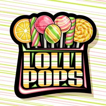 Vector logo for Lollipops Illustrazione stock