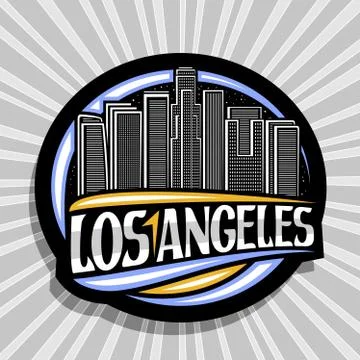 Vector logo for Los Angeles Illustrazione stock