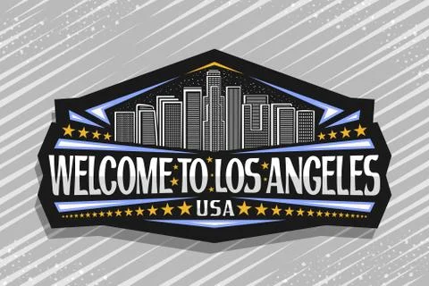 Vector logo for Los Angeles Stock Illustration