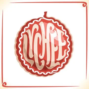Vector logo for Lychee Stock Illustration