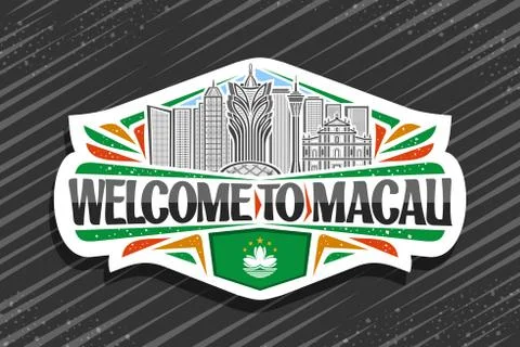Vector logo for Macau Stock Illustration