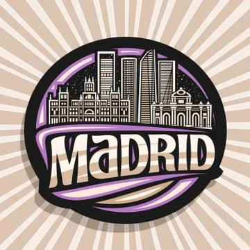 Vector logo for Madrid Ilustración de archivo