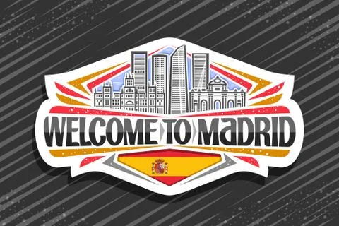 Vector logo for Madrid Ilustración de archivo