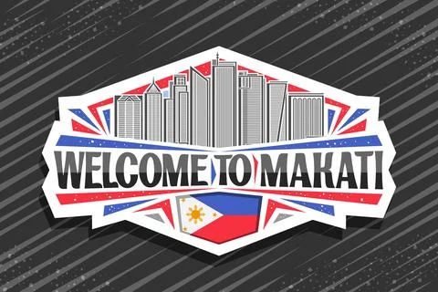 Vector logo for Makati Ilustración de archivo