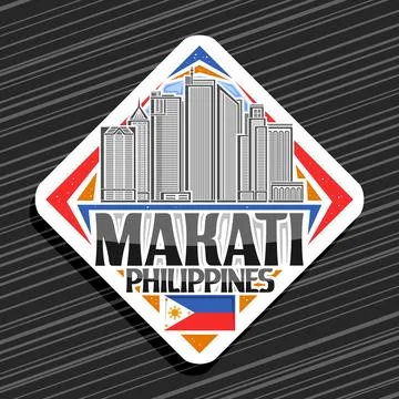 Vector logo for Makati 库存插图