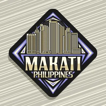 Vector logo for Makati Illustrazione stock