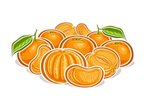 Vector logo for Mandarins Stock Illustration