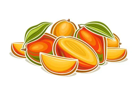Vector logo for Mango Stock Illustration