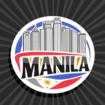 Vector logo for Manila Ilustración de archivo