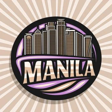 Vector logo for Manila Ilustración de archivo