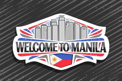 Vector logo for Manila Ilustración de archivo