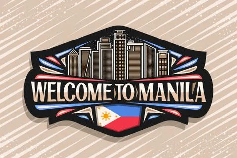 Vector logo for Manila Ilustración de archivo