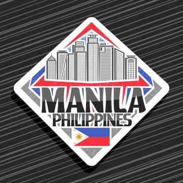 Vector logo for Manila Ilustración de archivo