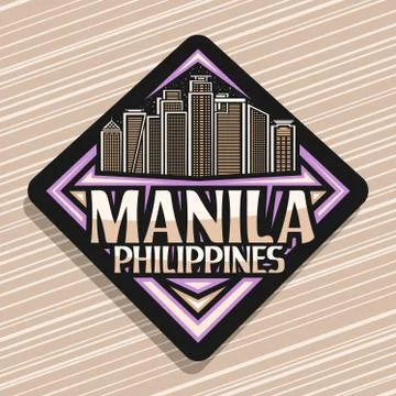 Vector logo for Manila Ilustración de archivo