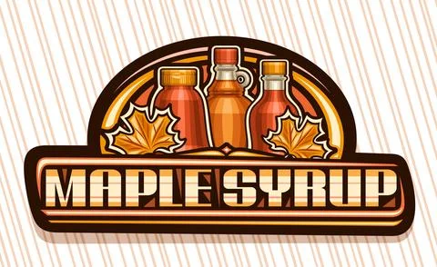 Vector logo for Maple Syrup Stock Illustration