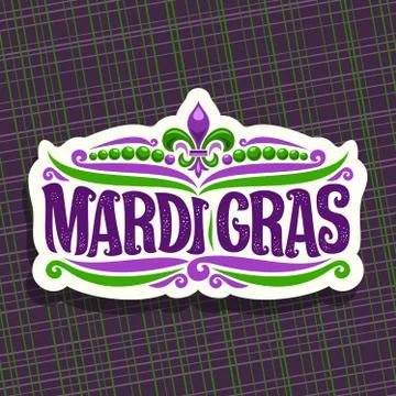 Vector logo for Mardi Gras Carnival Stock Illustration
