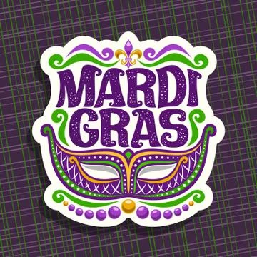 Vector logo for Mardi Gras Illustrazione stock