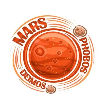 Vector logo for Mars 스톡 일러스트