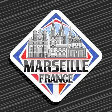 Vector logo for Marseille Stock Illustration