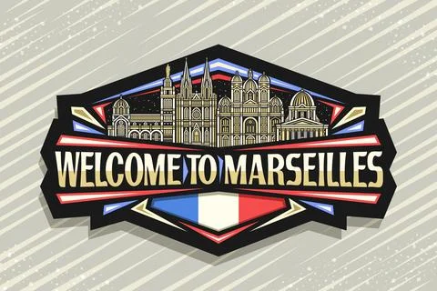 Vector logo for Marseilles Stock Illustration