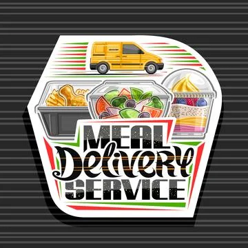 Vector logo for Meal Delivery Service Stock Illustration