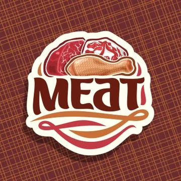 Vector logo for Meat Illustrazione stock