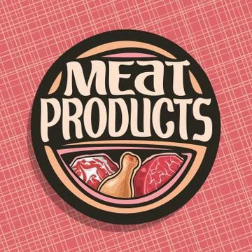 Vector logo for Meat Stock Illustration