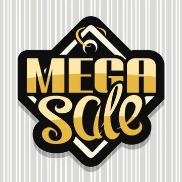 Vector logo for Mega Sale Stock Illustration