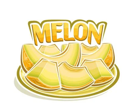 Vector logo for Melon 스톡 일러스트