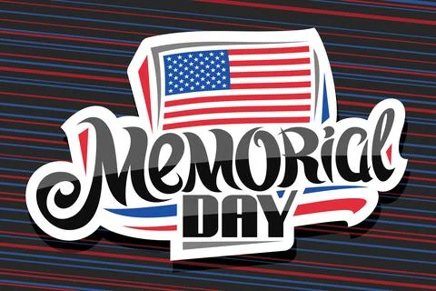 Vector logo for Memorial Day Stock-Illustration