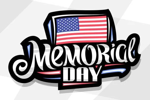 Vector logo for Memorial Day Stock Illustration