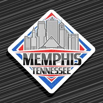 Vector logo for Memphis Illustrazione stock
