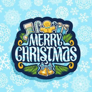 Vector logo for Merry Christmas Stock Illustration