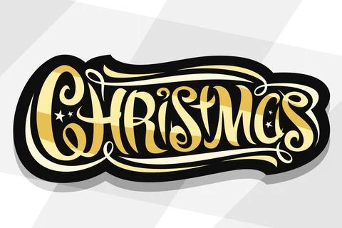 Vector logo for Merry Christmas Stock Illustration