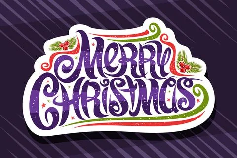 Vector logo for Merry Christmas Stock Illustration