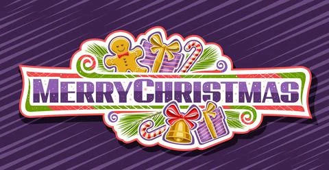 Vector logo for Merry Christmas Illustration