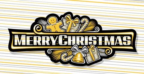 Vector logo for Merry Christmas Stock Illustration