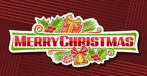 Vector logo for Merry Christmas Stock Illustration