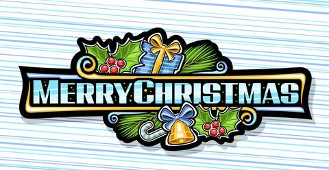 Vector logo for Merry Christmas Stock Illustration