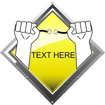 .vector logo, with metal effect, for the activity of an electrician Stock Illustration