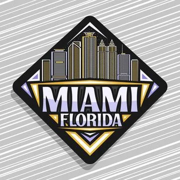 Vector logo for Miami Ilustración de archivo