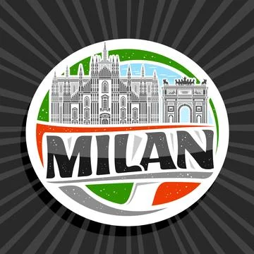 Vector logo for Milan Stock Illustration