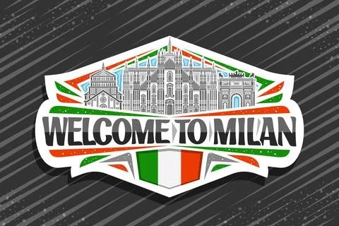 Vector logo for Milan Ilustración de archivo