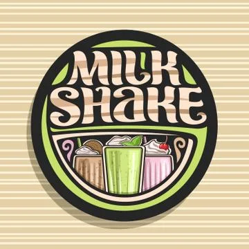 Vector logo for Milk Shake Stock Illustration