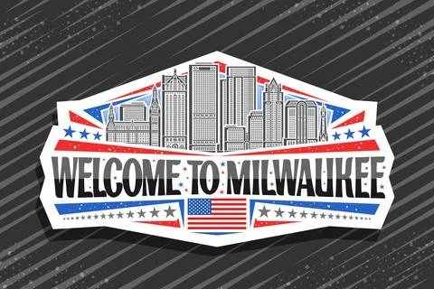 Vector logo for Milwaukee Illustrazione stock